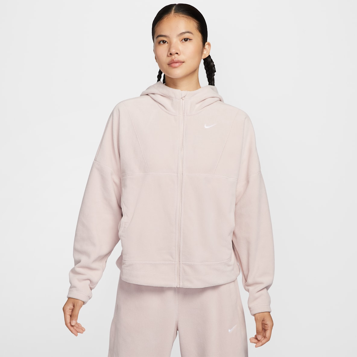Nike One Nike One Therma-FIT 女子摇粒绒全长拉链开襟上衣