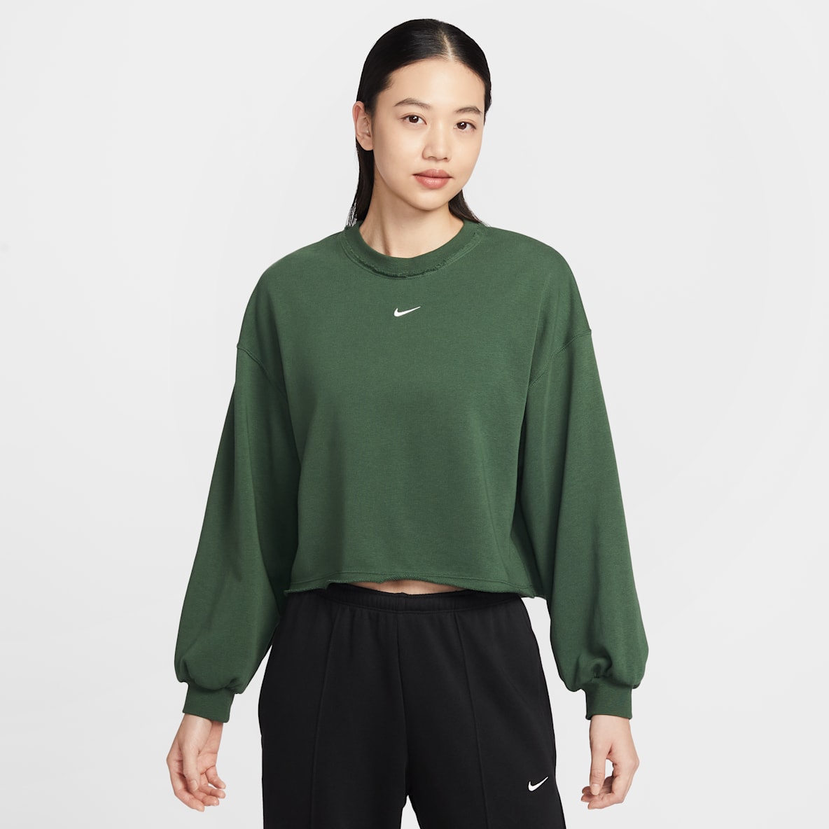 Nike Sportswear Chill Terry 女子 Oversize 风法式毛圈圆领运动衫