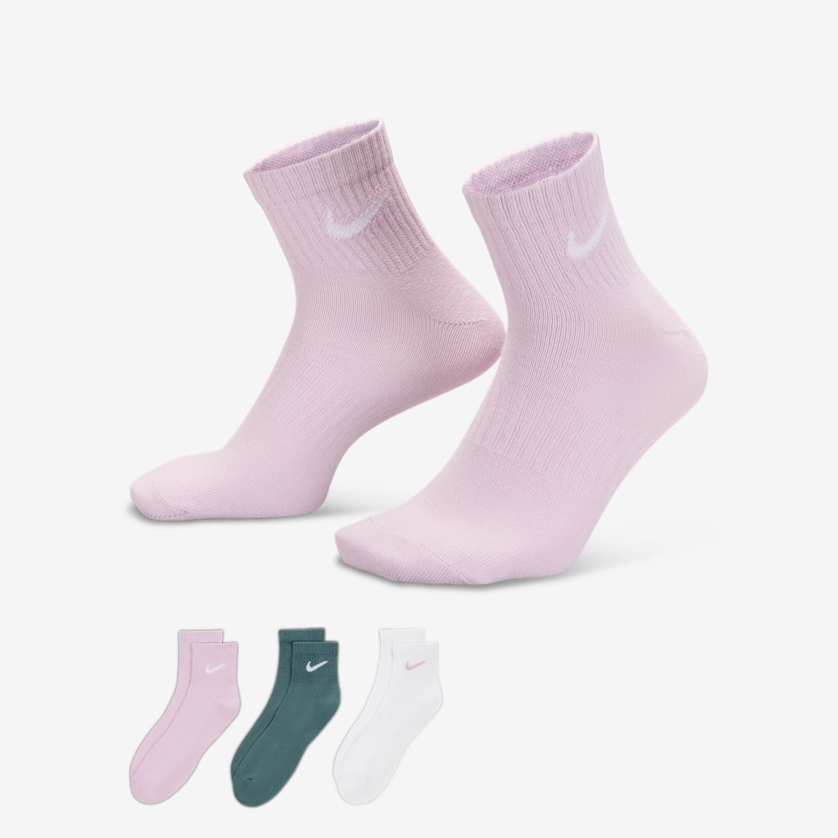 Nike Everyday Lightweight 速干训练短袜（3 双）