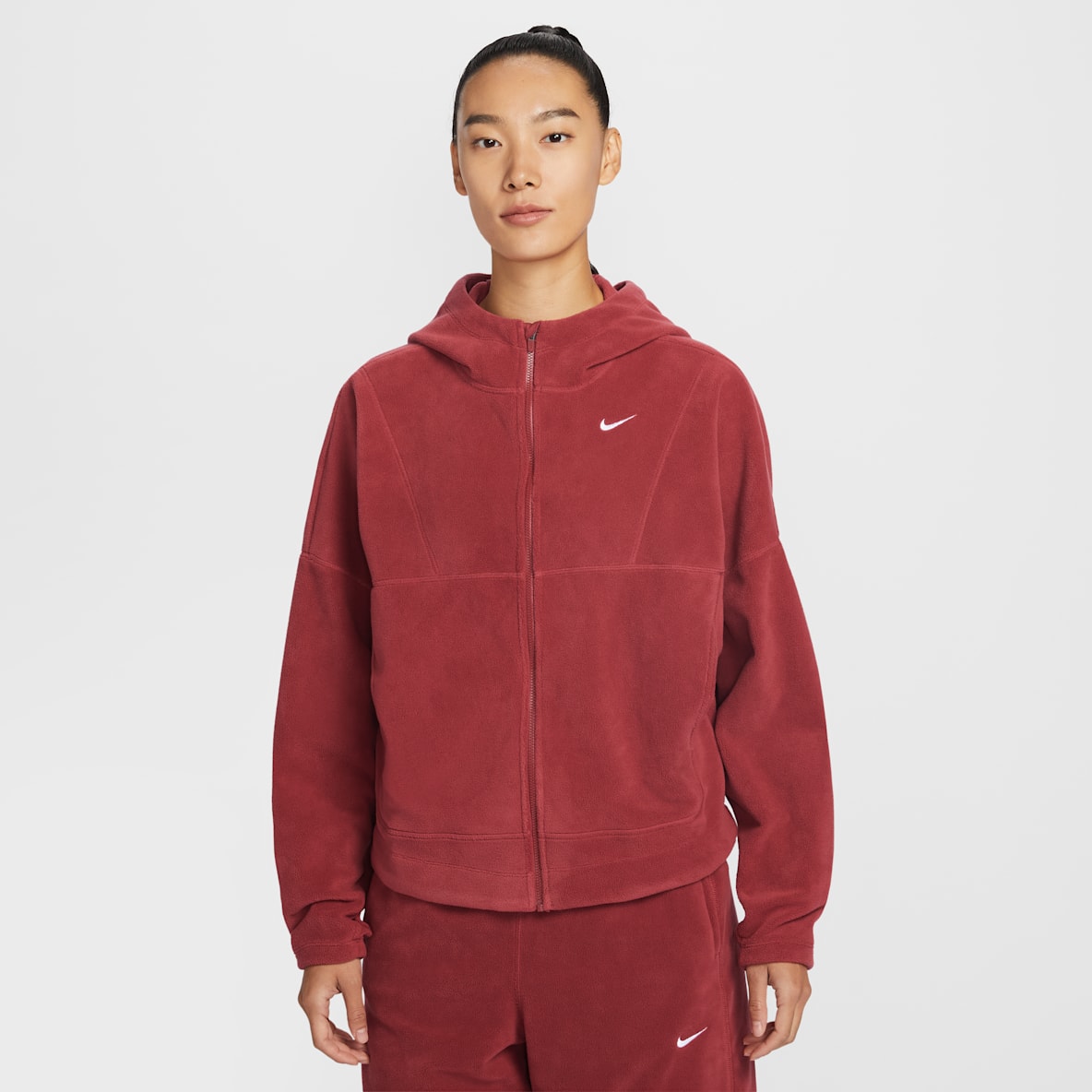 Nike One Nike One Therma-FIT 女子摇粒绒全长拉链开襟上衣