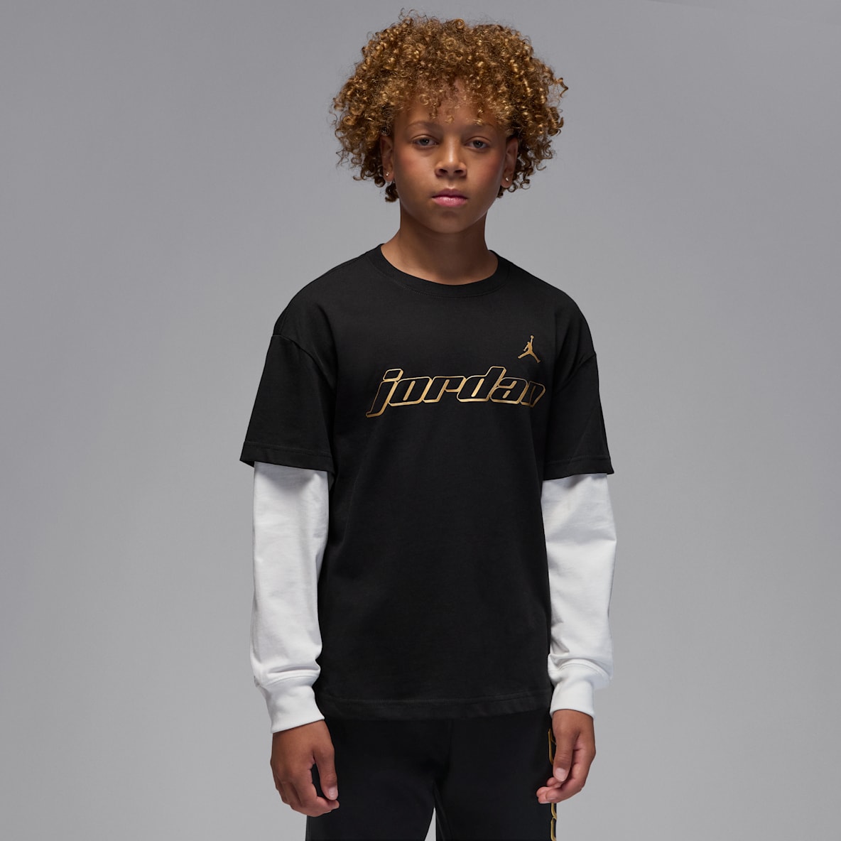 Jordan Jordan Mountainside 大童假两件式长袖T恤