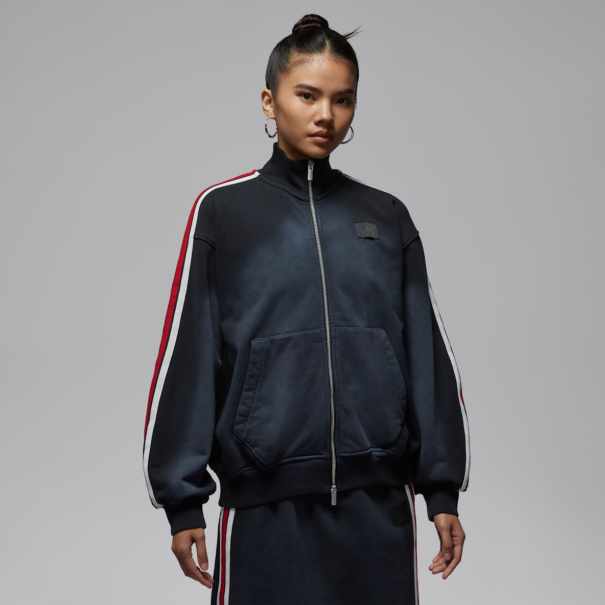 Jordan Flight Fleece 女子法式毛圈全长拉链开襟夹克
