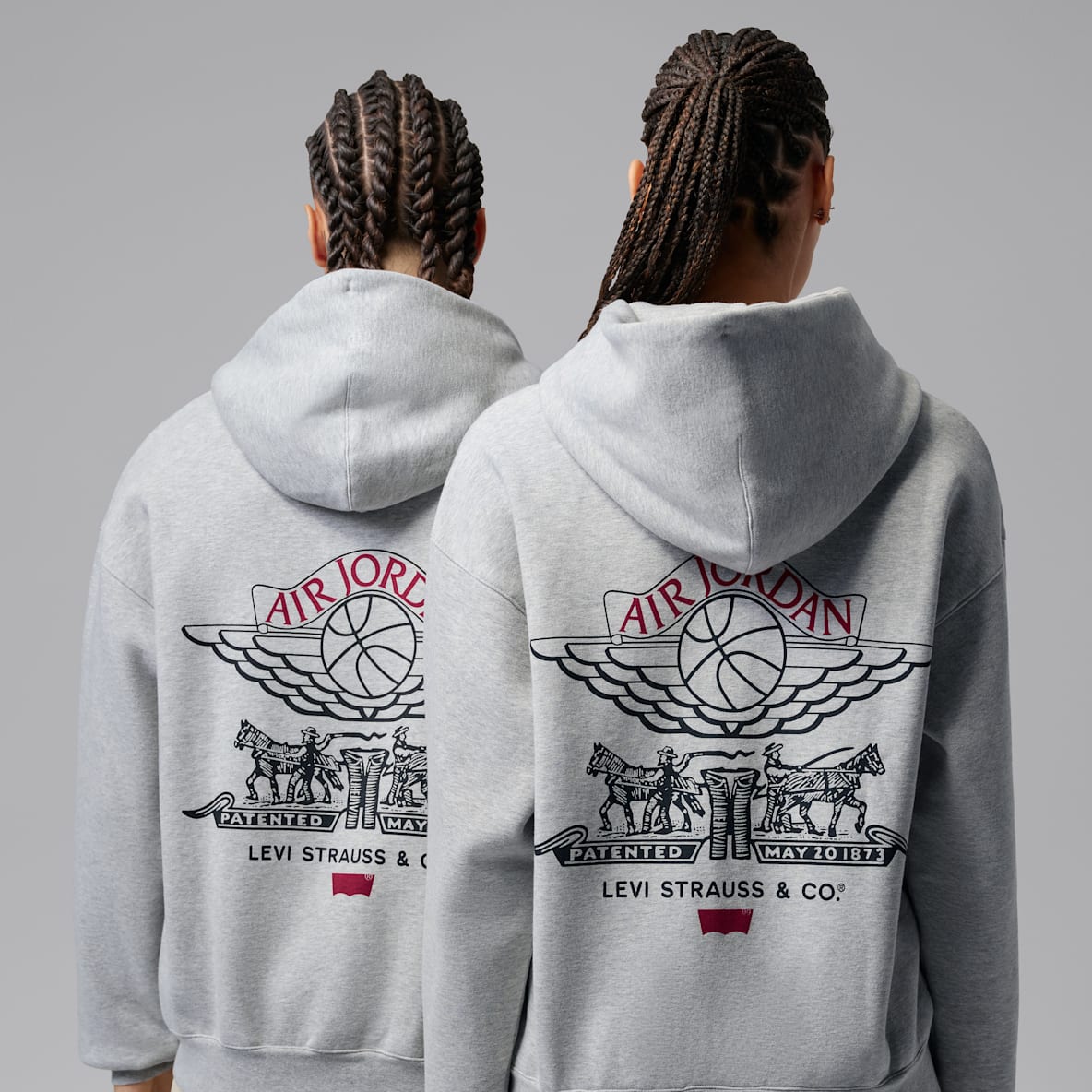 Jordan x Levi's® 男子全长拉链开襟加绒连帽衫