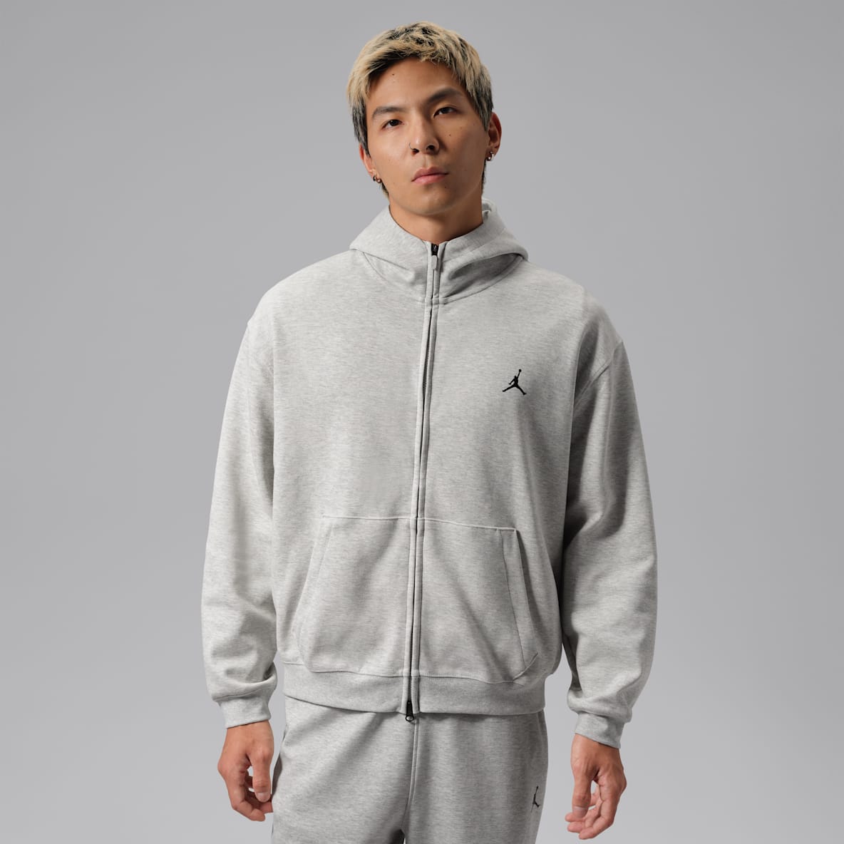 Jordan Sport Hoop Fleece Dri-FIT 男子速干全长拉链开襟连帽衫