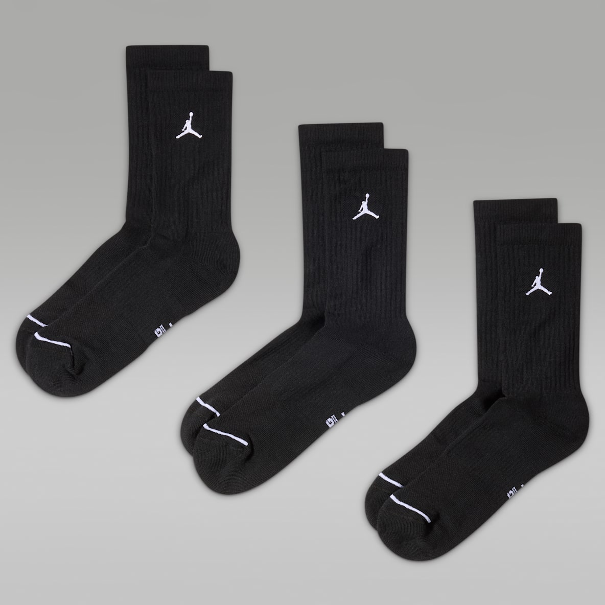Jordan Everyday 速干中筒运动袜（3 双）