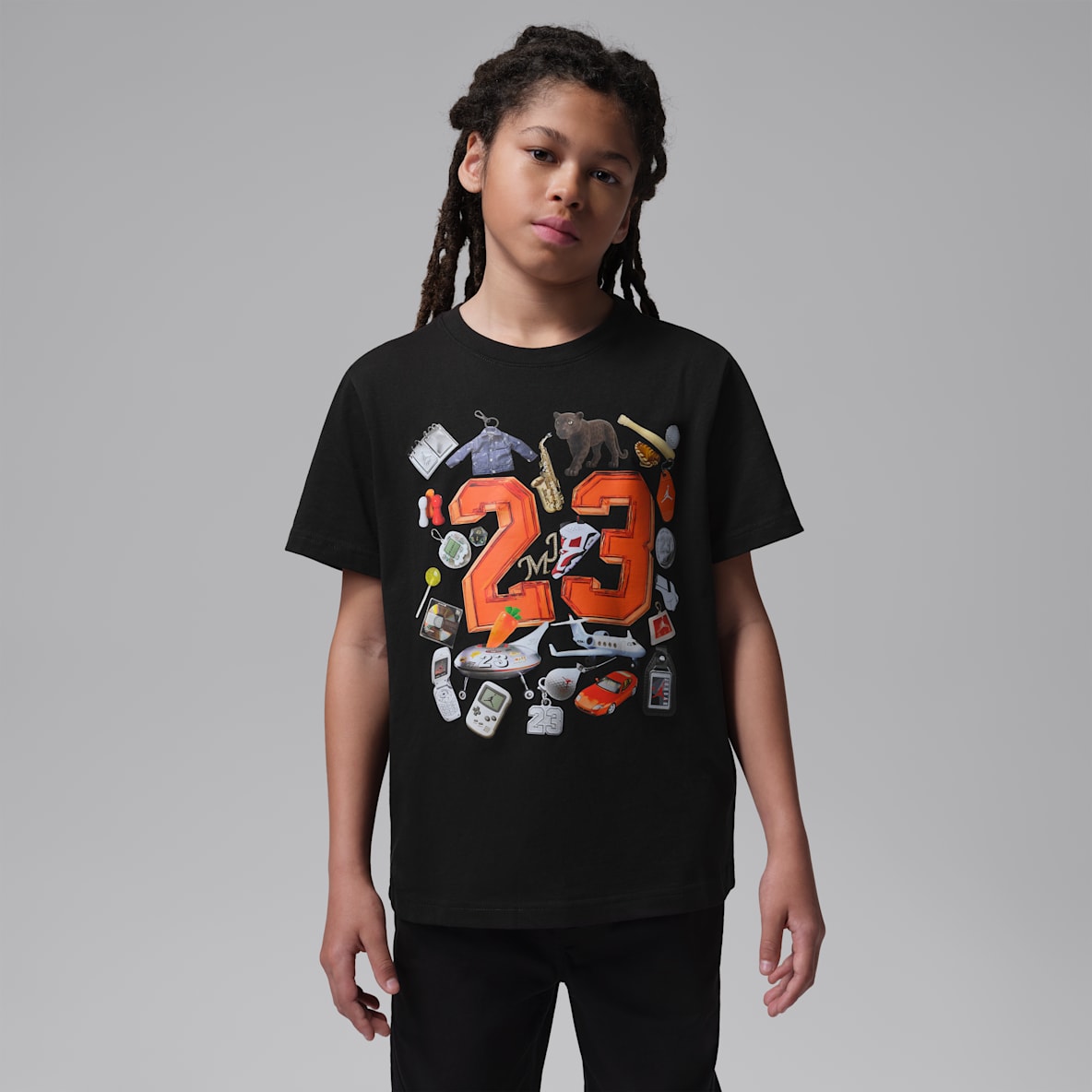 Jordan 大童 90 年代吊饰风T恤