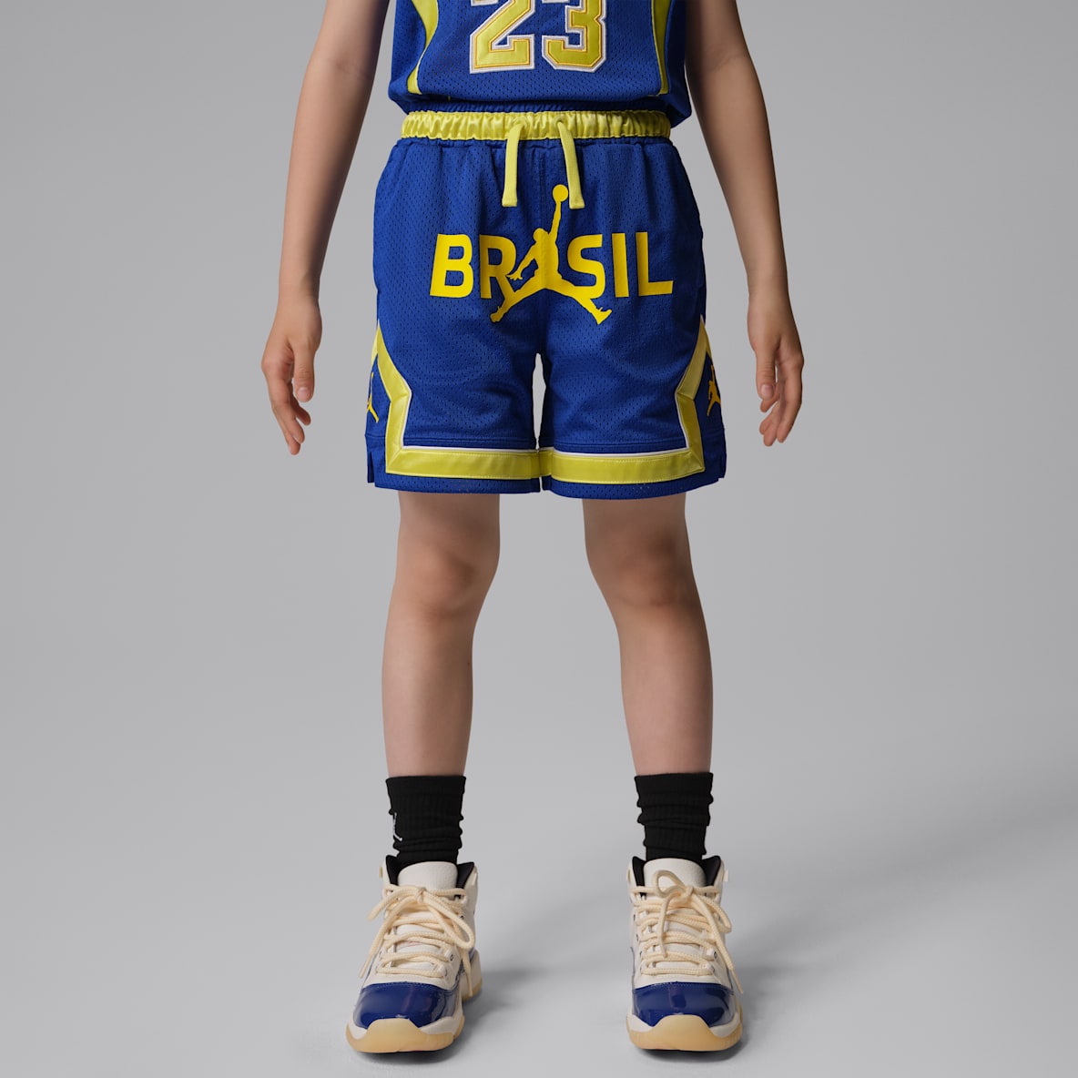 Jordan Essentials Dri-FIT P6 Diamond 幼童速干网眼布短裤