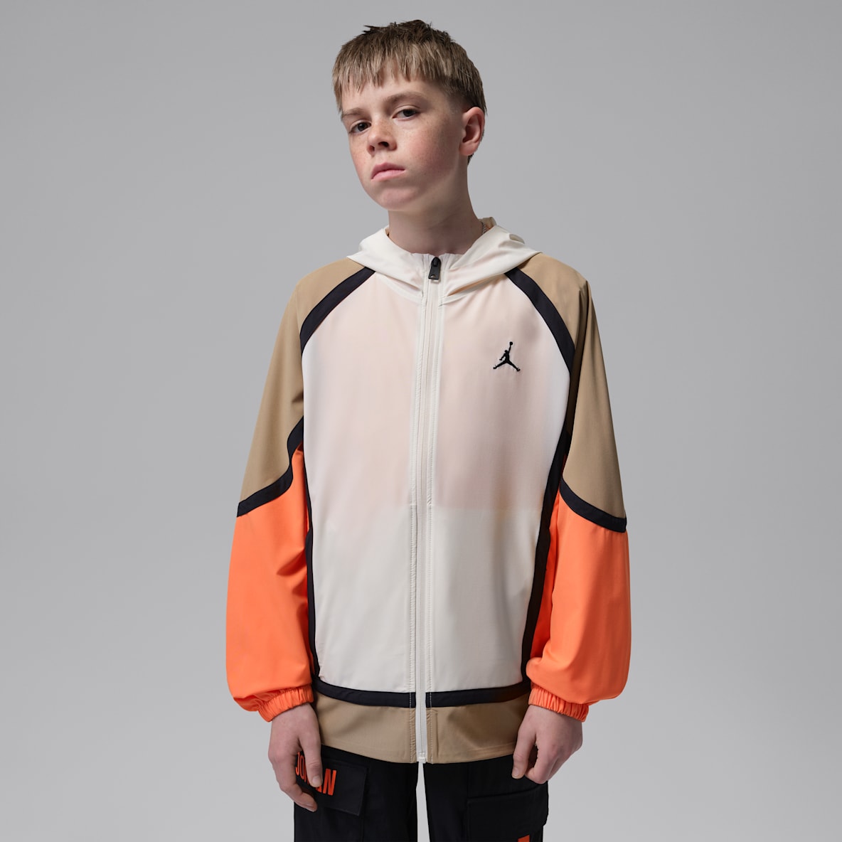 Jordan 大童凉感撞色梭织夹克防晒衣皮肤衣