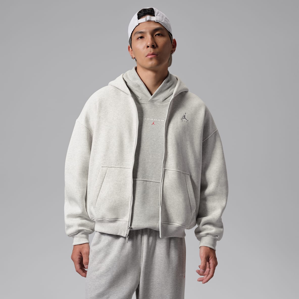 Jordan Brooklyn Fleece 男子 Oversize 风加绒全长拉链开襟连帽衫