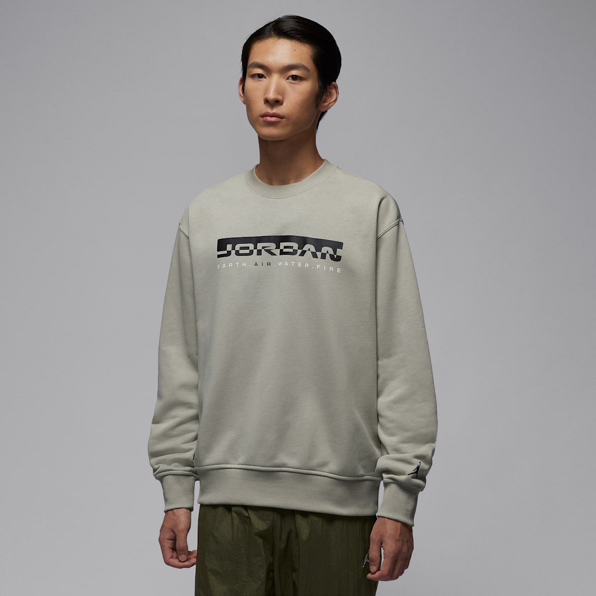 Jordan Brooklyn Fleece Hike Mike 男子圆领运动衫