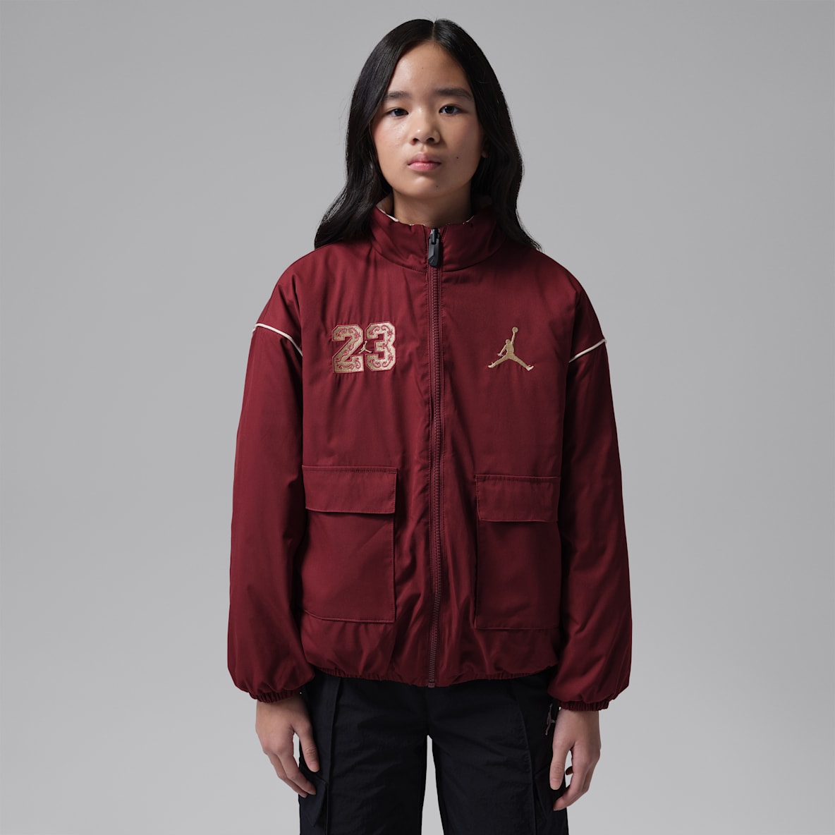 Jordan 新年款大童双面穿绗缝夹克