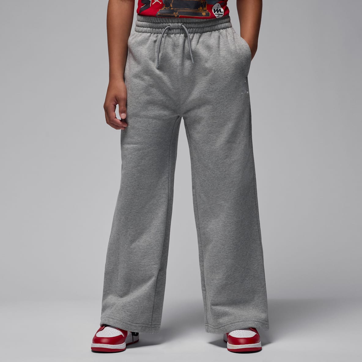 Jordan Brooklyn Essentials 圣诞系列大童直筒加绒长裤