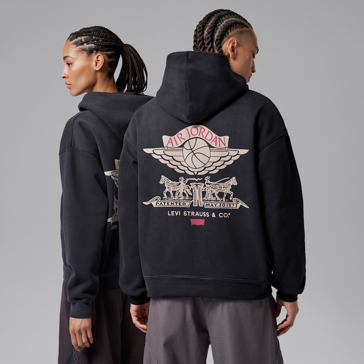 Jordan x Levi's® 男子全长拉链开襟加绒连帽衫