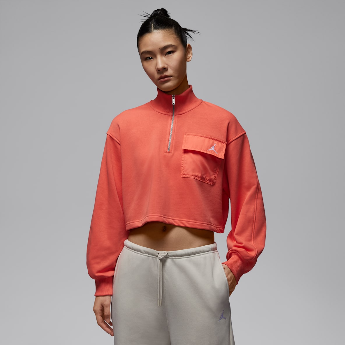 Jordan Brooklyn Fleece Jordan Brooklyn Fleece Hike Mike 女子半长拉链开襟上衣