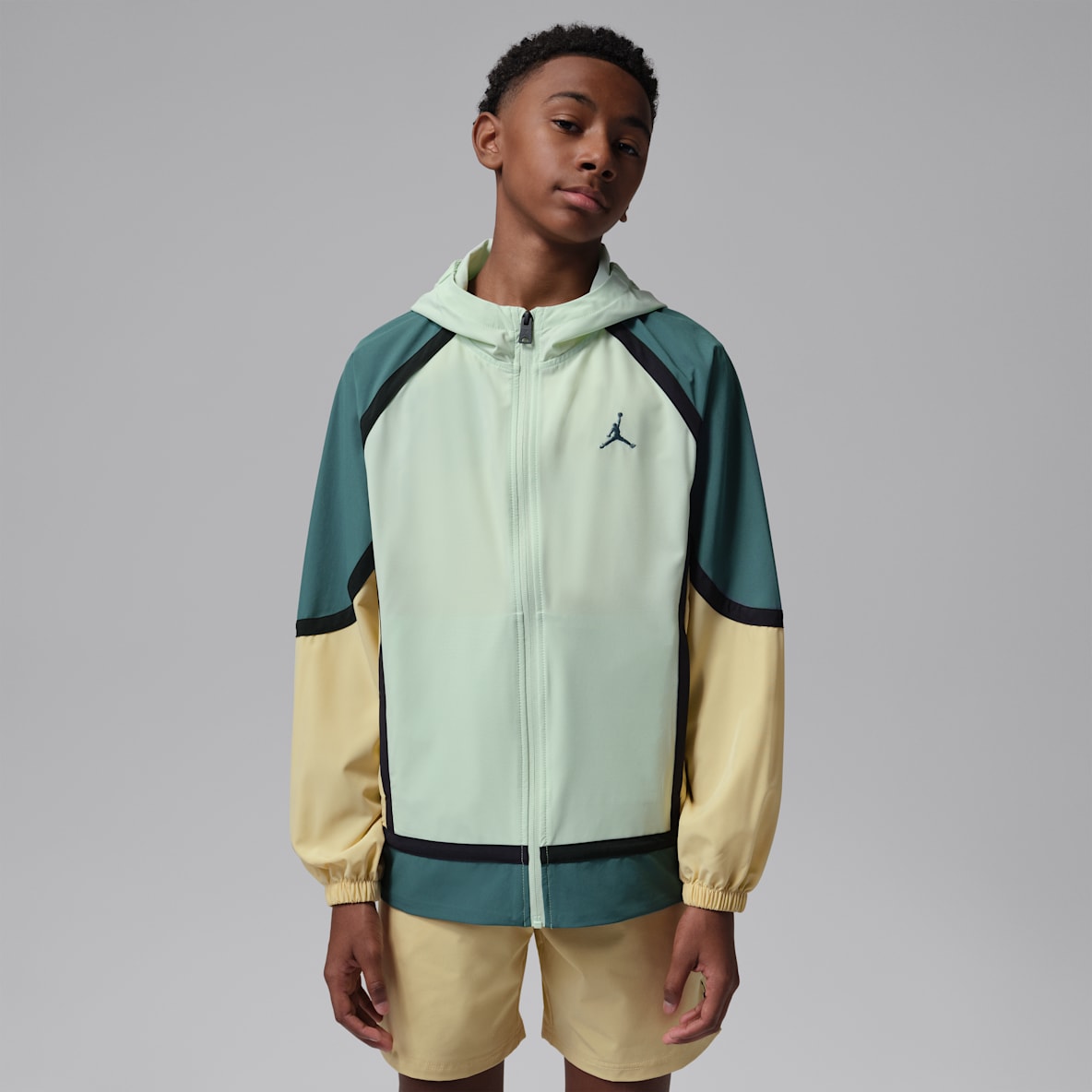 Jordan 大童撞色梭织夹克
