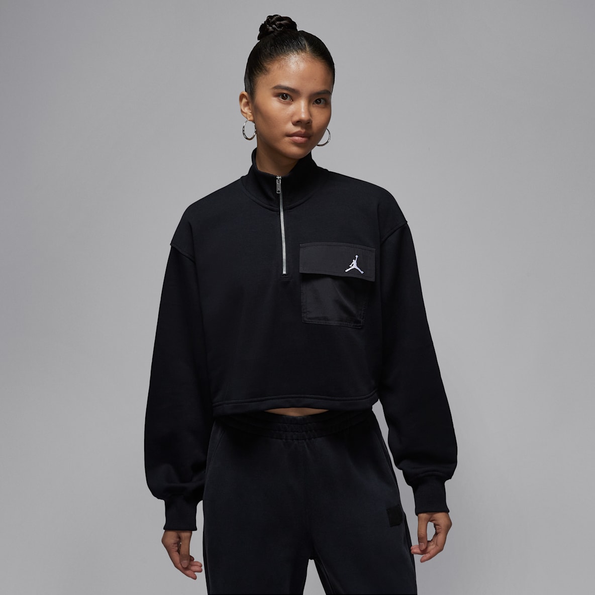 Jordan Brooklyn Fleece Jordan Brooklyn Fleece Hike Mike 女子半长拉链开襟上衣