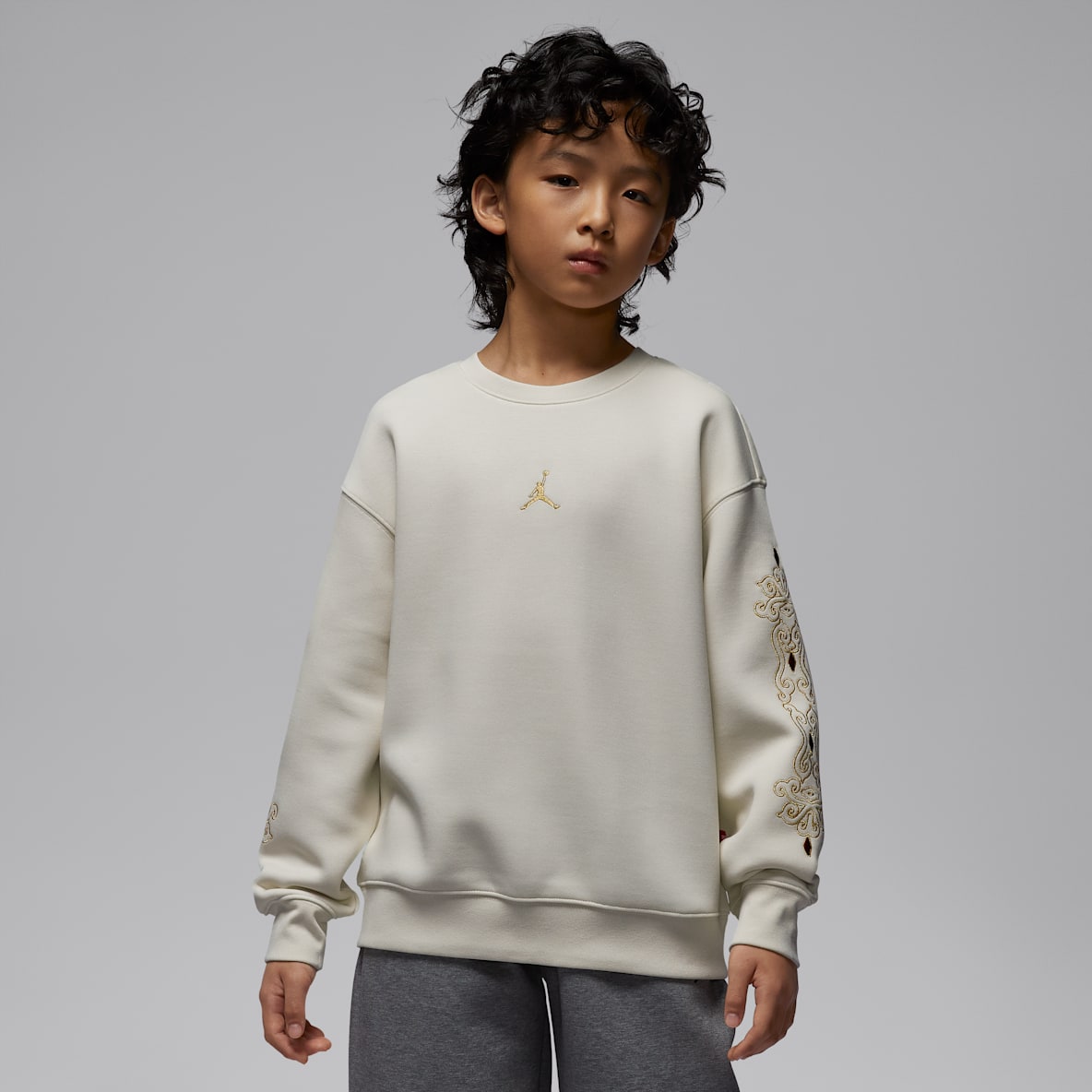 Jordan Flight 新年系列 大童针织圆领上衣