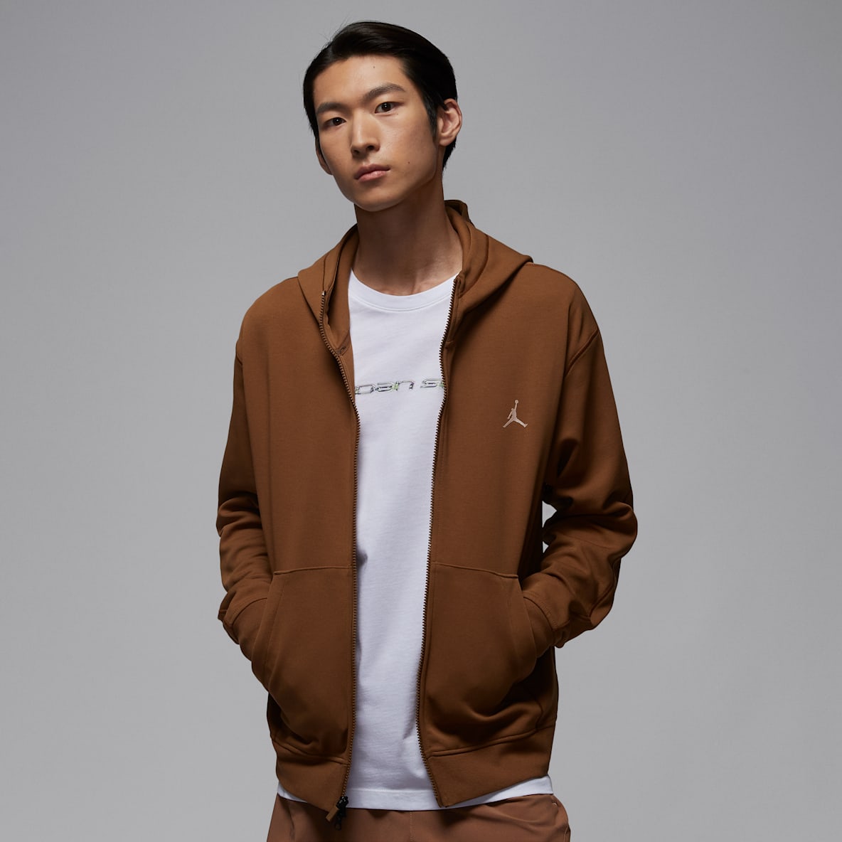 Jordan Sport Hoop Fleece Dri-FIT 男子速干全长拉链开襟连帽衫