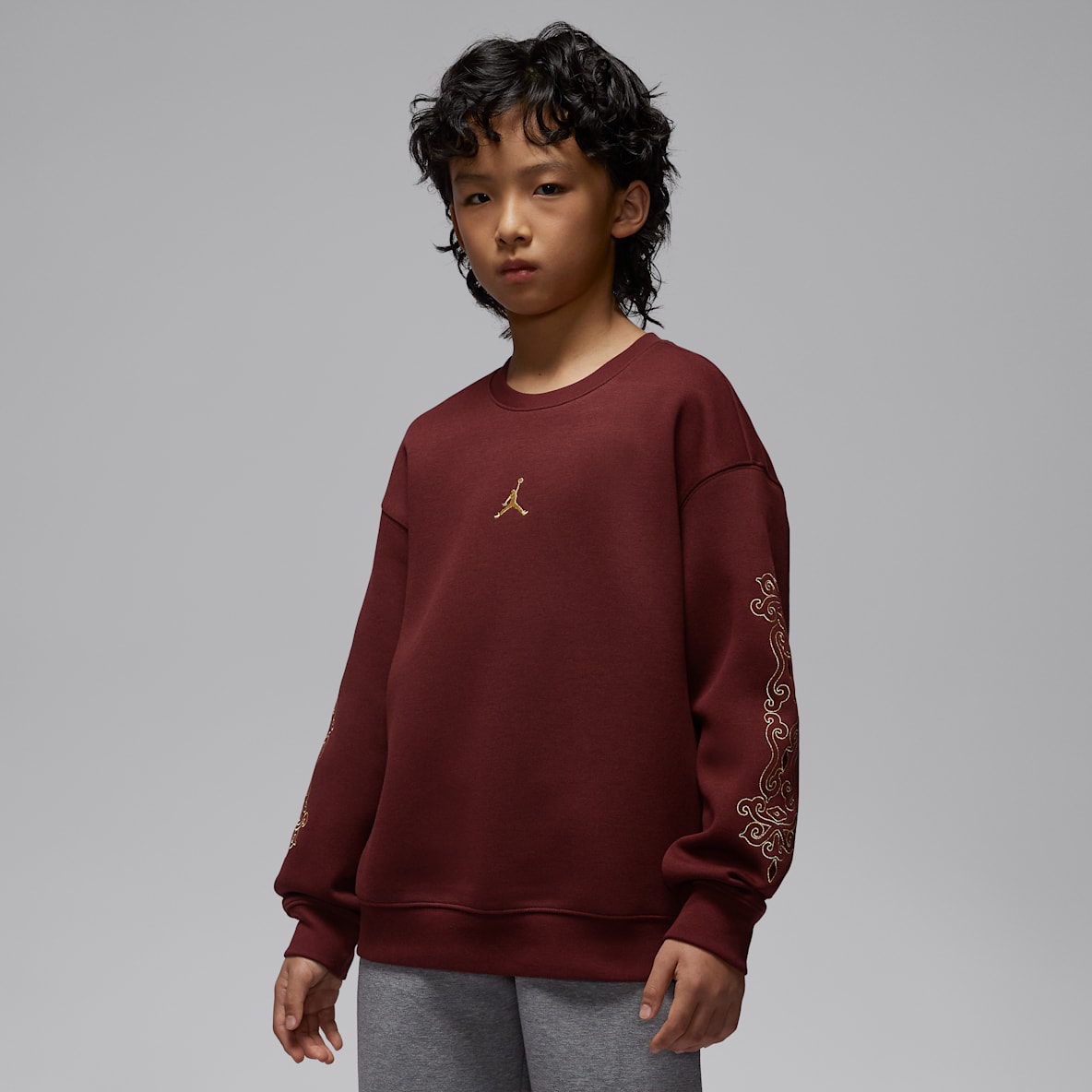 Jordan Flight 新年系列 大童针织圆领上衣