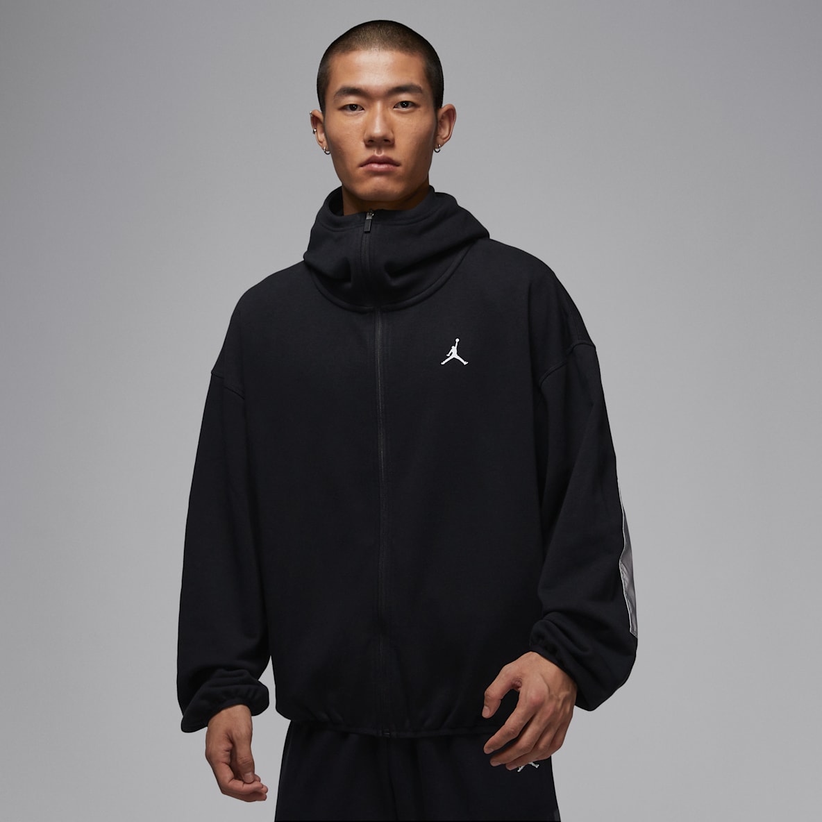 Jordan Brooklyn Jordan Brooklyn Hike Mike 男子全长拉链开襟连帽衫
