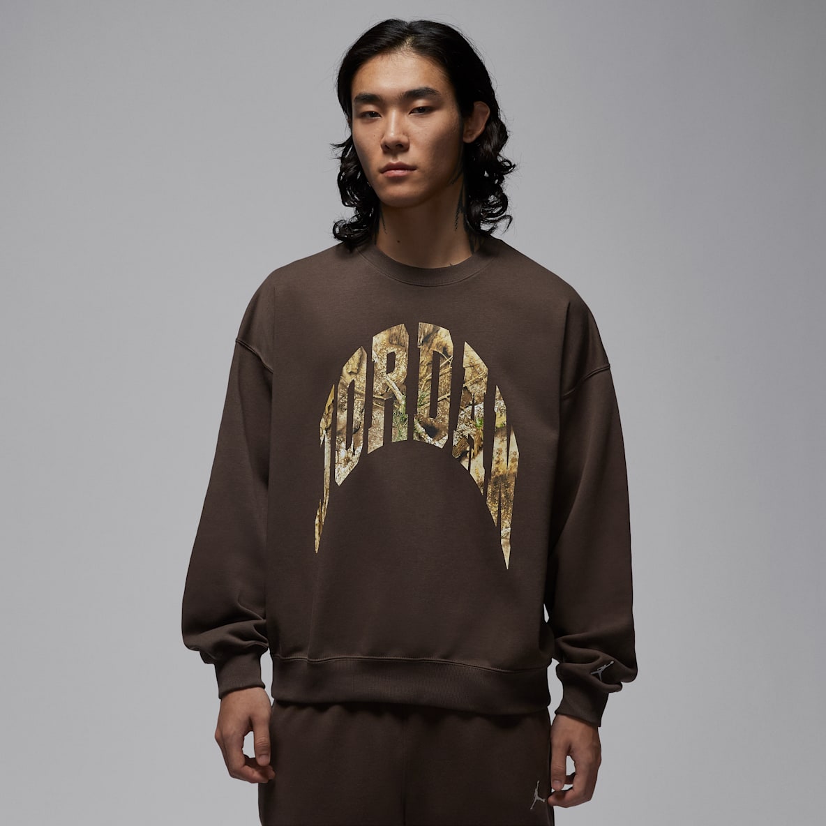 Jordan Brooklyn Realtree 男子法式毛圈圆领运动衫