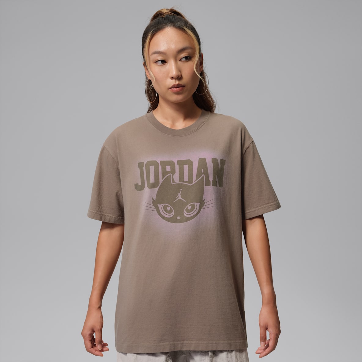 Jordan 女子 Oversize 风印花短袖T恤