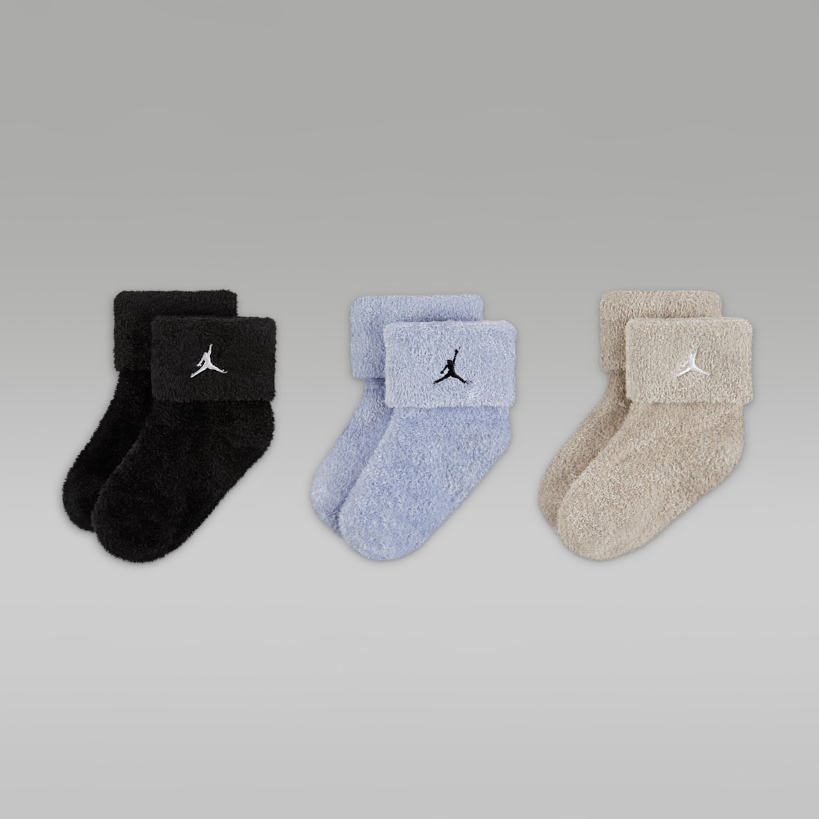 Jordan 婴童柔软舒适加绒运动短袜（3 双）