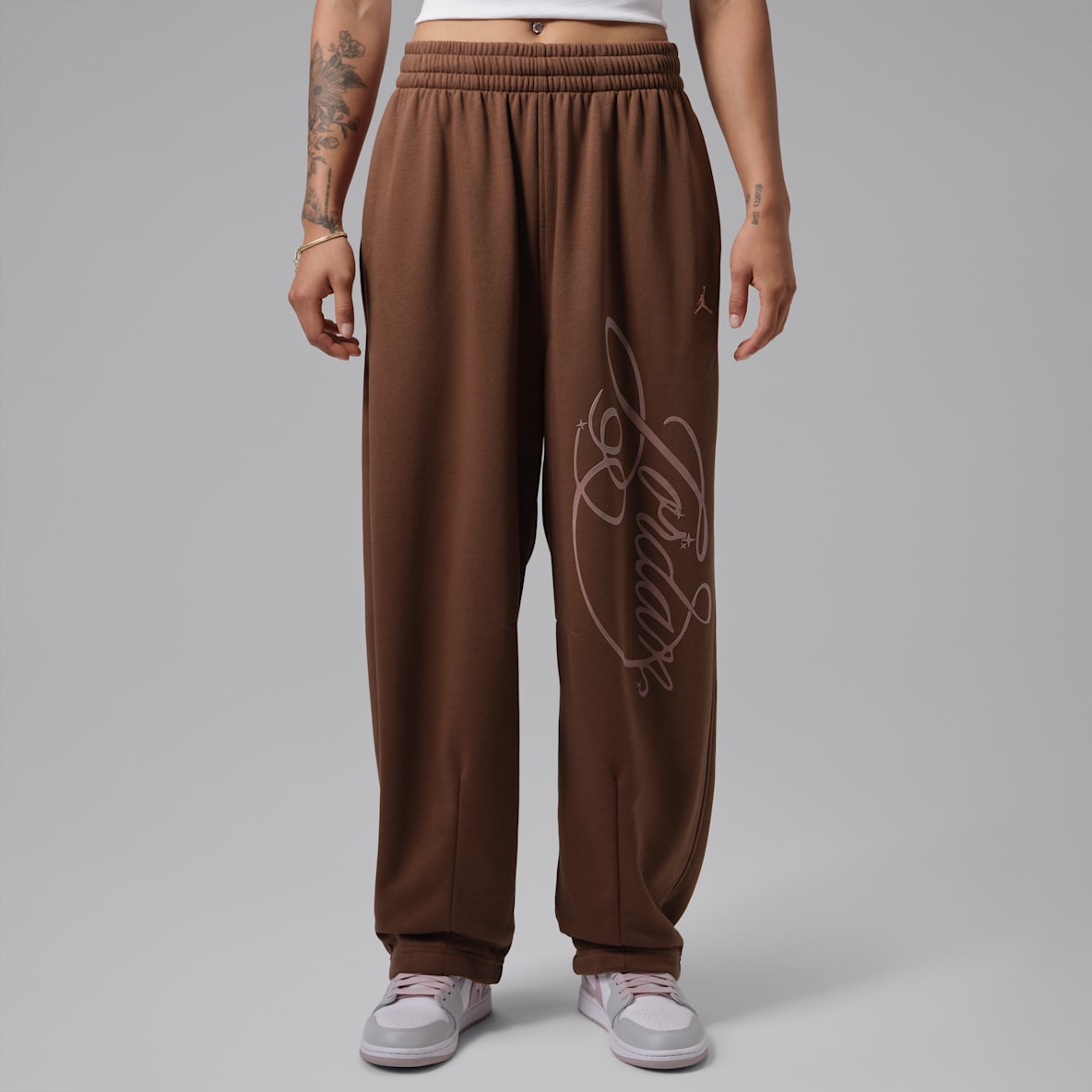 Jordan Brooklyn Fleece Fireside 女子阔腿长裤