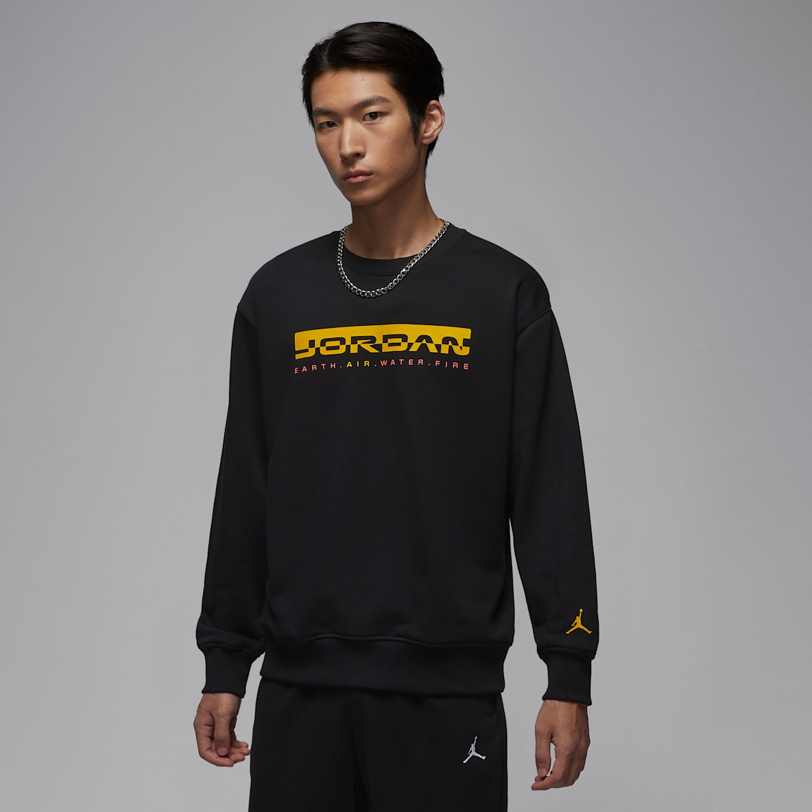 Jordan Brooklyn Jordan Brooklyn Hike Mike 男子圆领运动衫