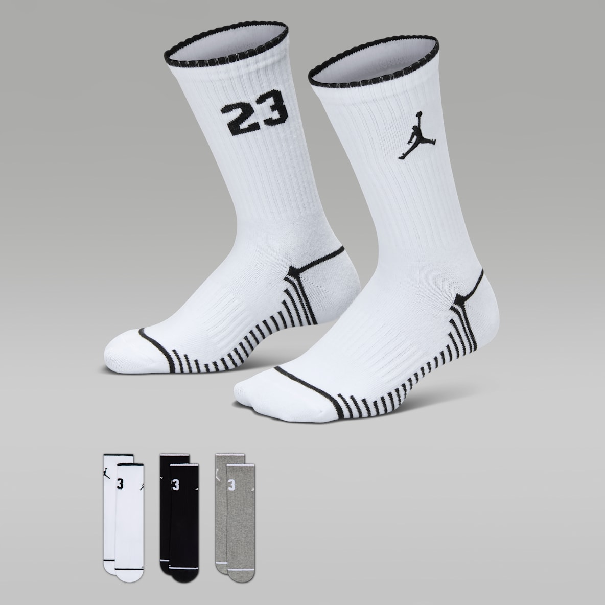 Air Jordan 大童中筒运动袜（3 双）