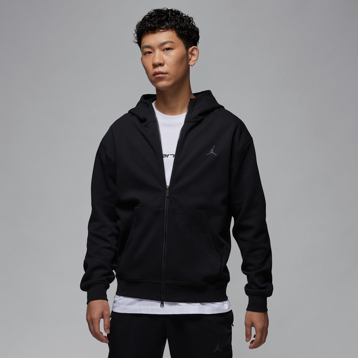 Jordan Sport Hoop Fleece Dri-FIT 男子速干全长拉链开襟连帽衫