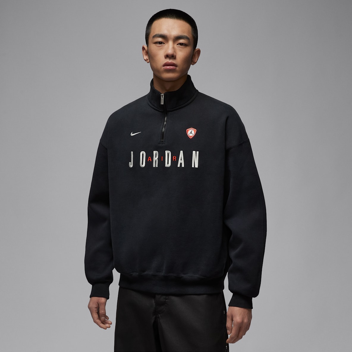 Jordan Flight Jordan Flight 男子 1/4 拉链开襟图案加绒运动衫