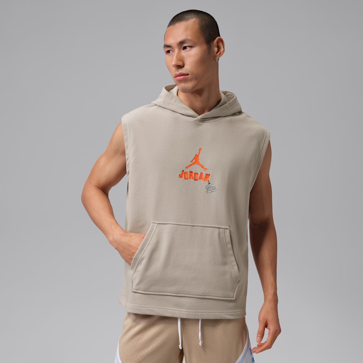 Jordan Sport Crossover Dri-FIT 男子速干无袖套头连帽衫