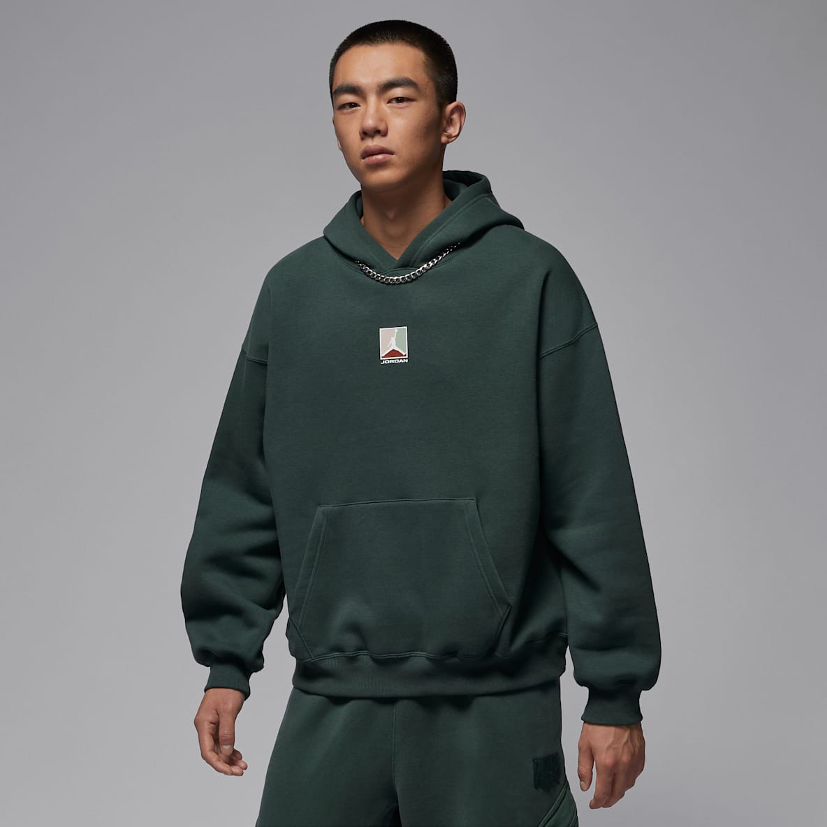 Jordan Brooklyn Fleece 男子加绒图案套头连帽衫