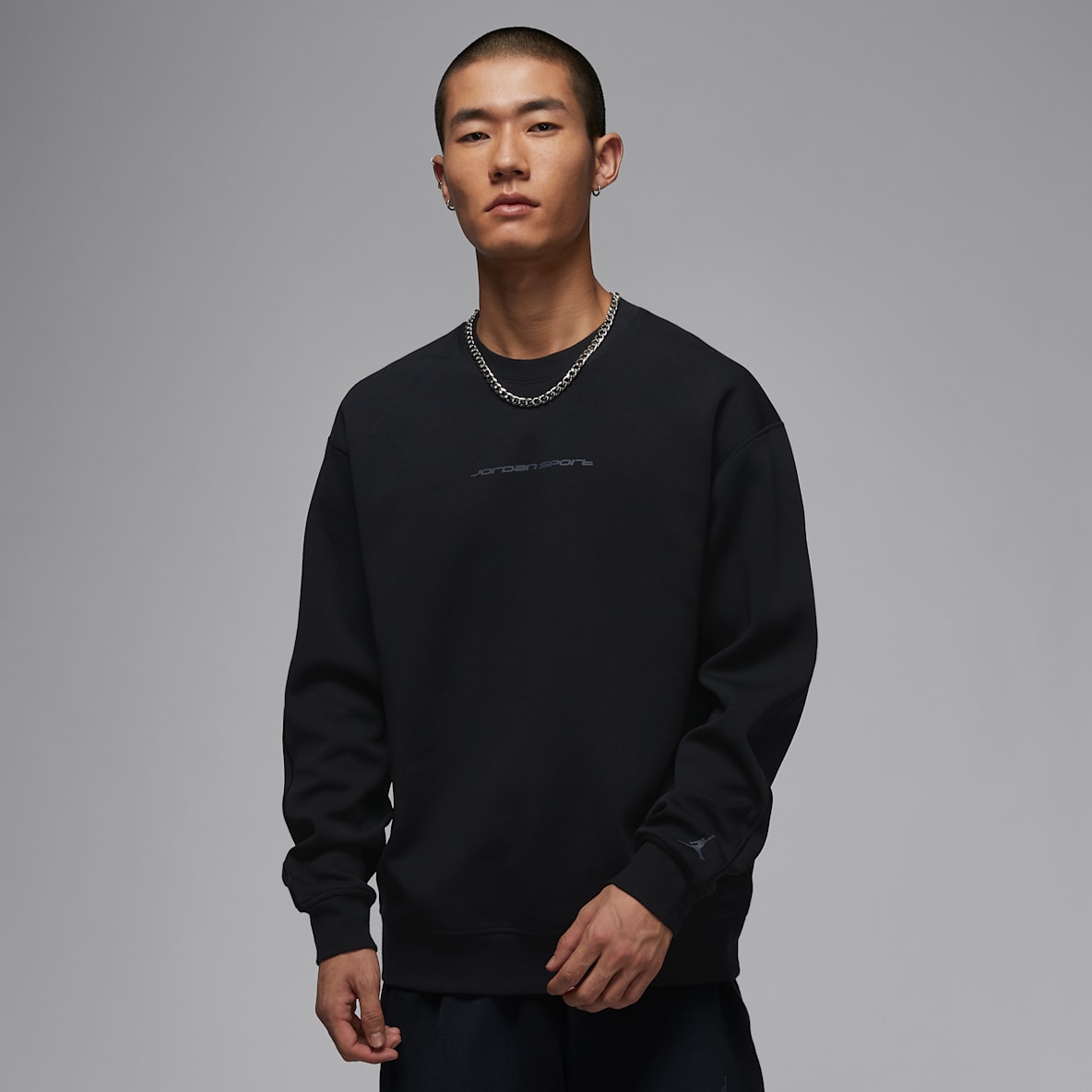 Jordan Sport Hoop Fleece Dri-FIT 男子速干针织圆领运动衫