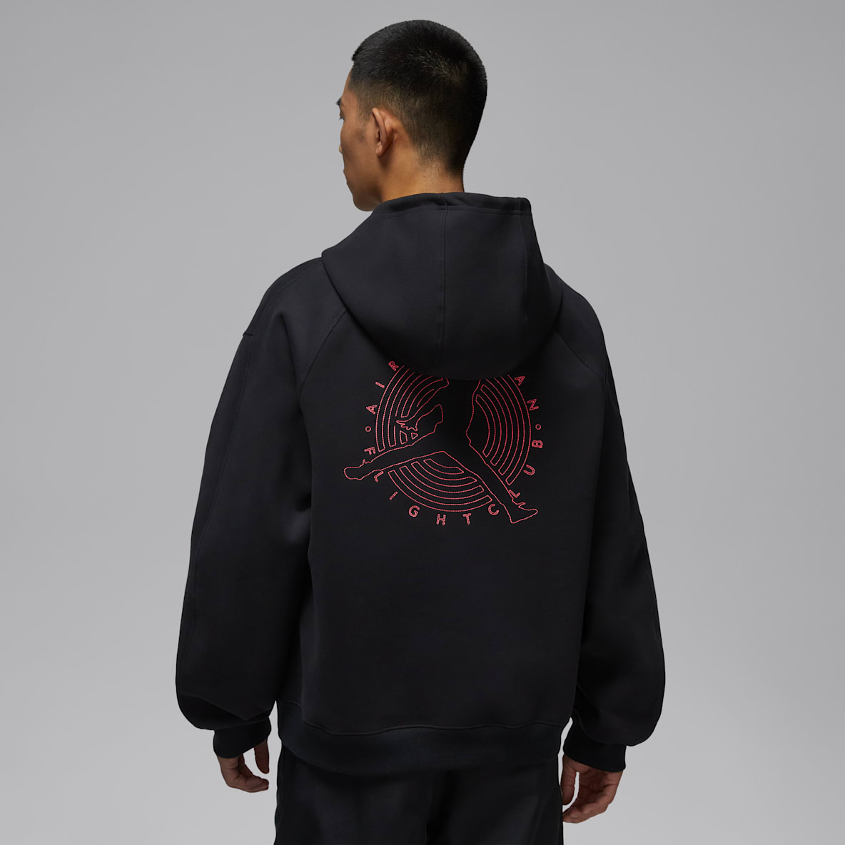 Jordan Flight Club Fleece 男子全长拉链开襟针织夹克