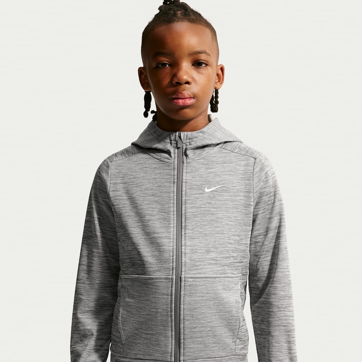 Nike Therma-FIT 大童(男孩)加绒全长拉链开襟连帽衫