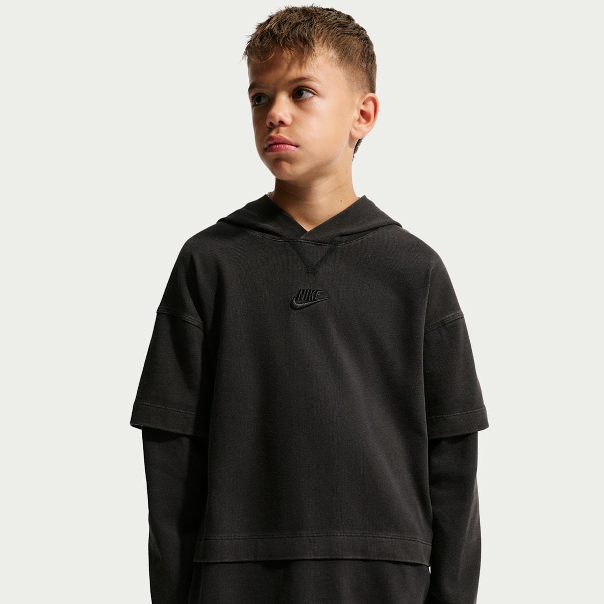 Nike Sportswear Collection 大童假两件式长袖上衣