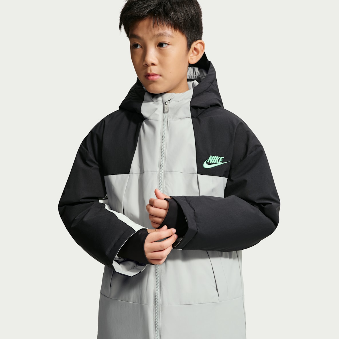 Nike 大童撞色户外羽绒外套