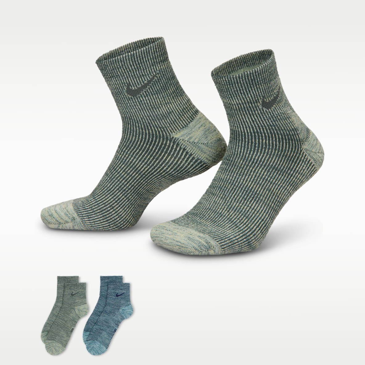 Nike Everyday 舒适速干运动短袜（2 双）