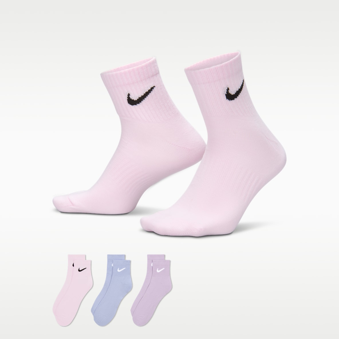 Nike Everyday Lightweight 速干训练短袜（3 双）