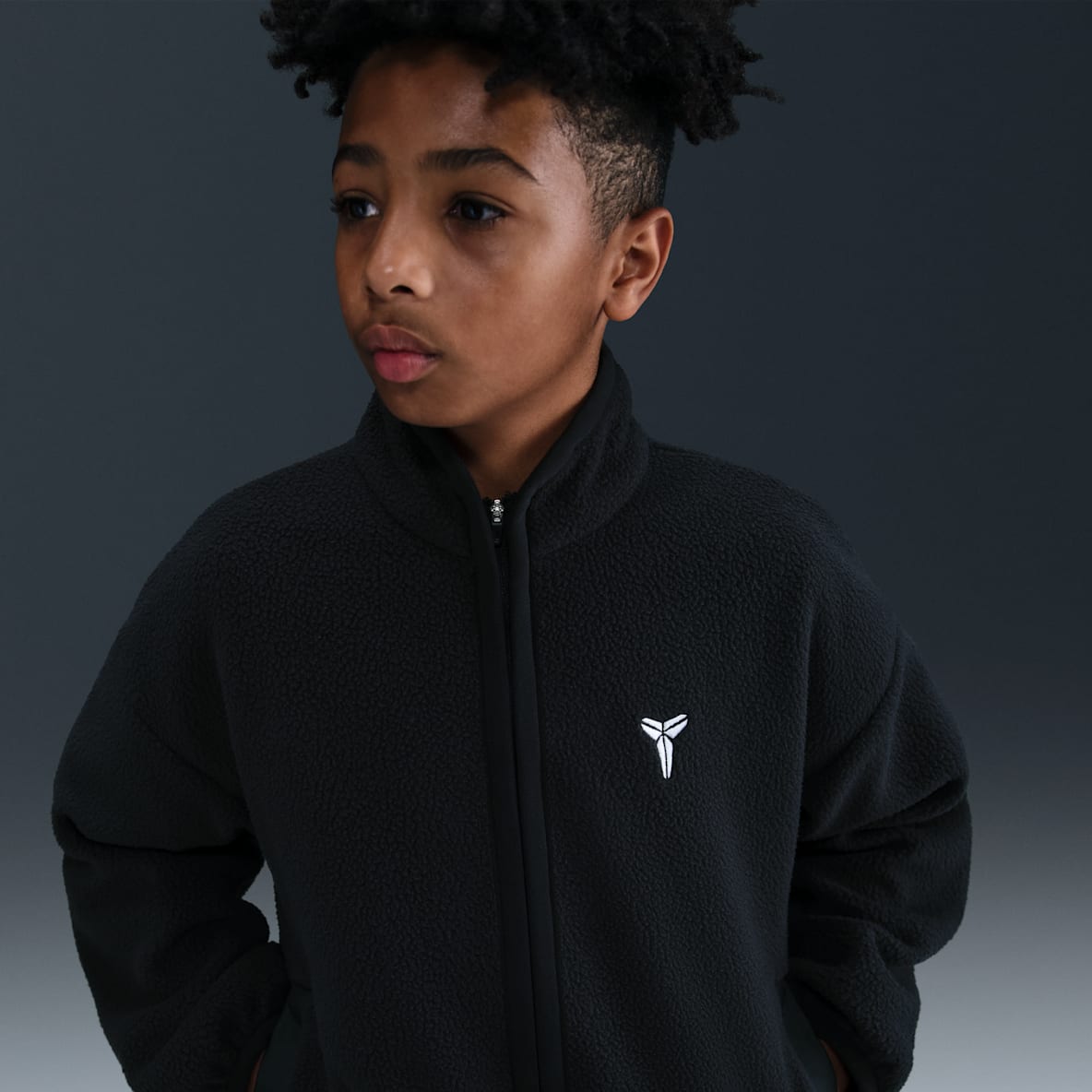 Kobe Kobe 科比大童冬季款仿羊羔绒篮球上衣