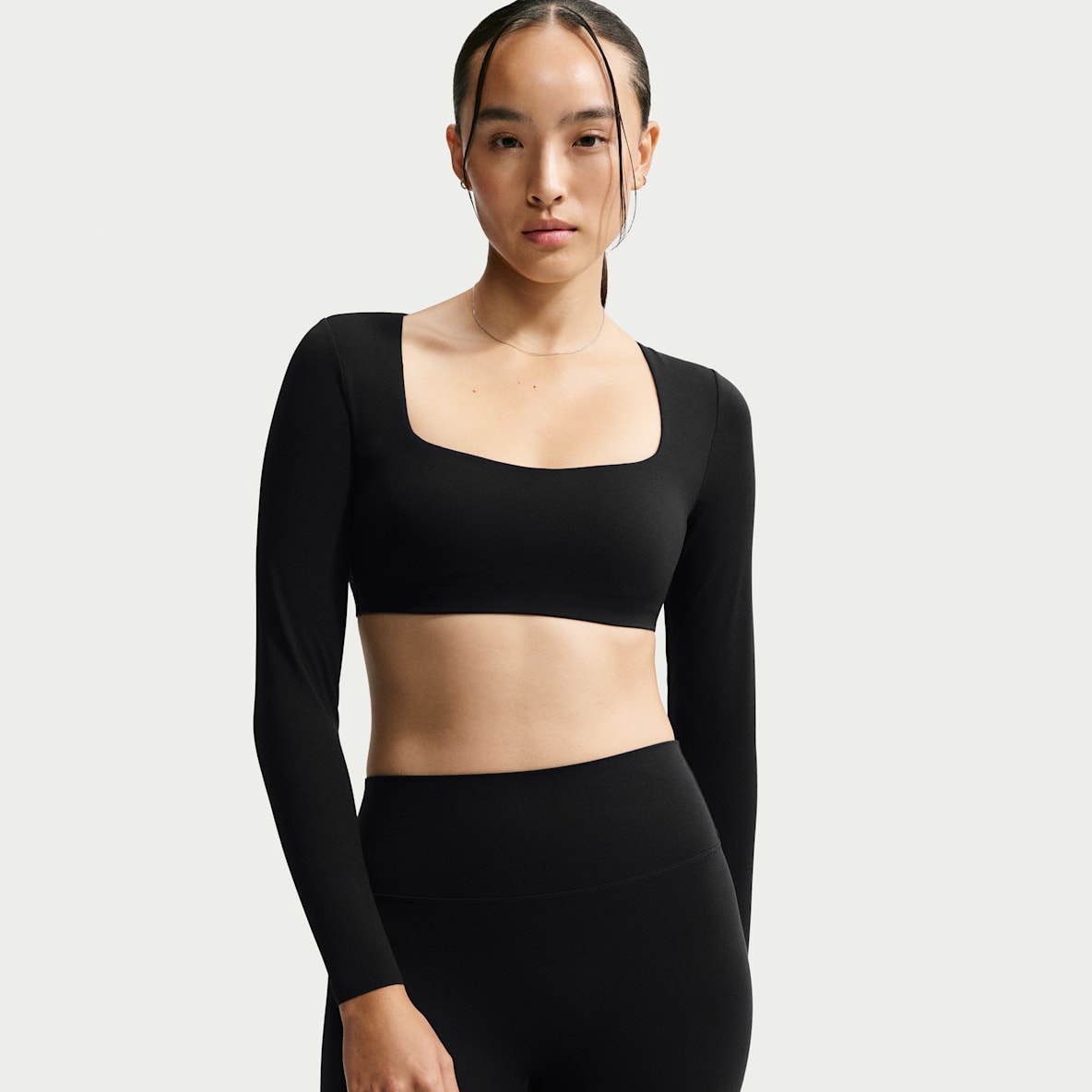 Nike Zenvy 女子速干低强度支撑衬垫运动内衣式长袖上衣