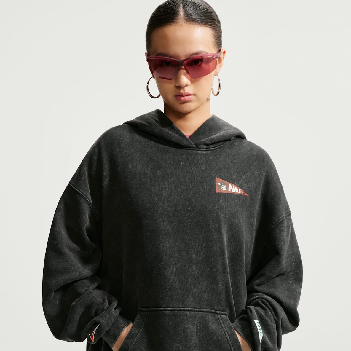 Nike Studio Fleece Medium Weight 耐克廓系卫衣系列女子 Oversize 风中克重套头连帽衫