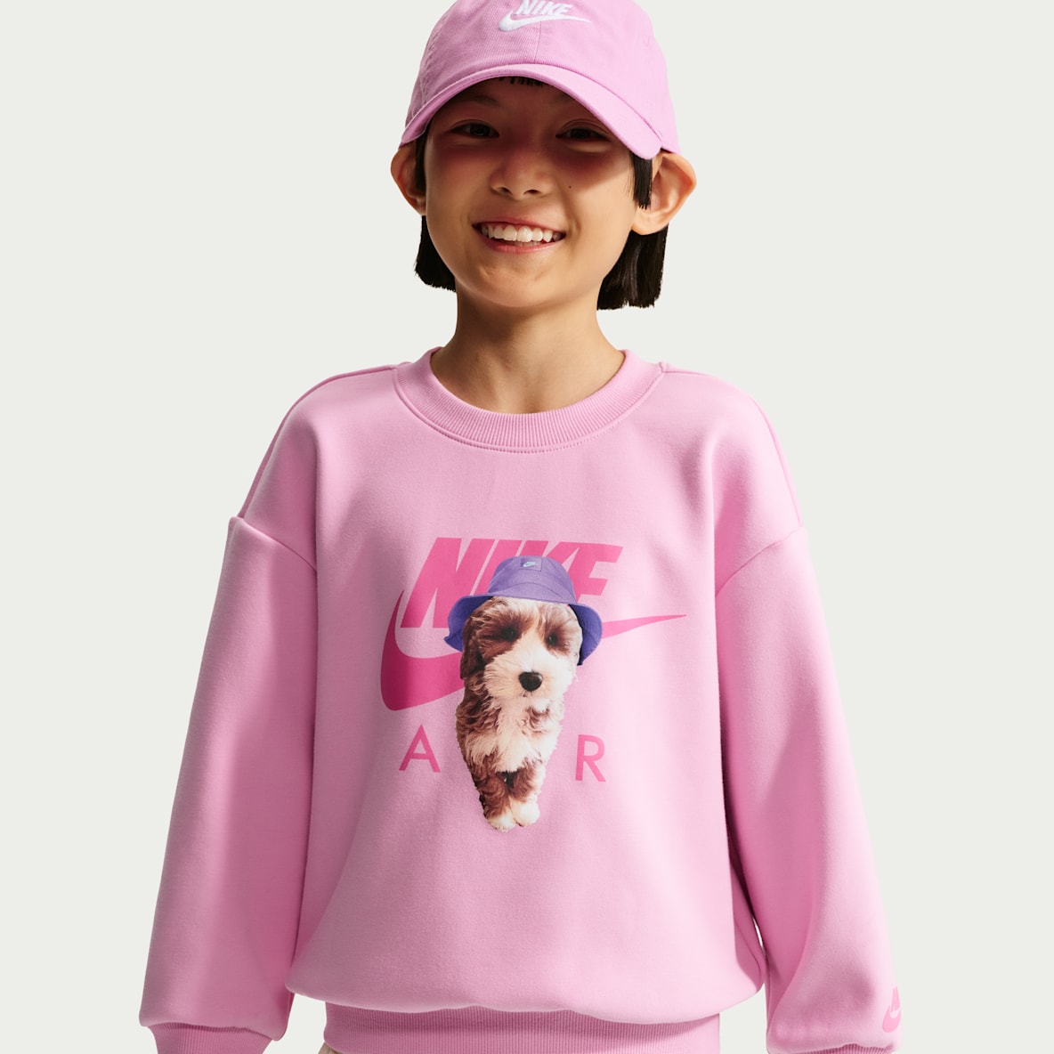 Nike Sun Pup 幼童印花加绒圆领上衣