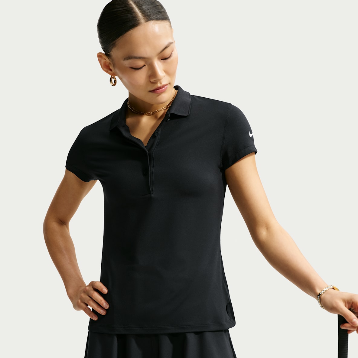 Nike Golf Club Dri-FIT 女子防晒速干短袖高尔夫翻领T恤
