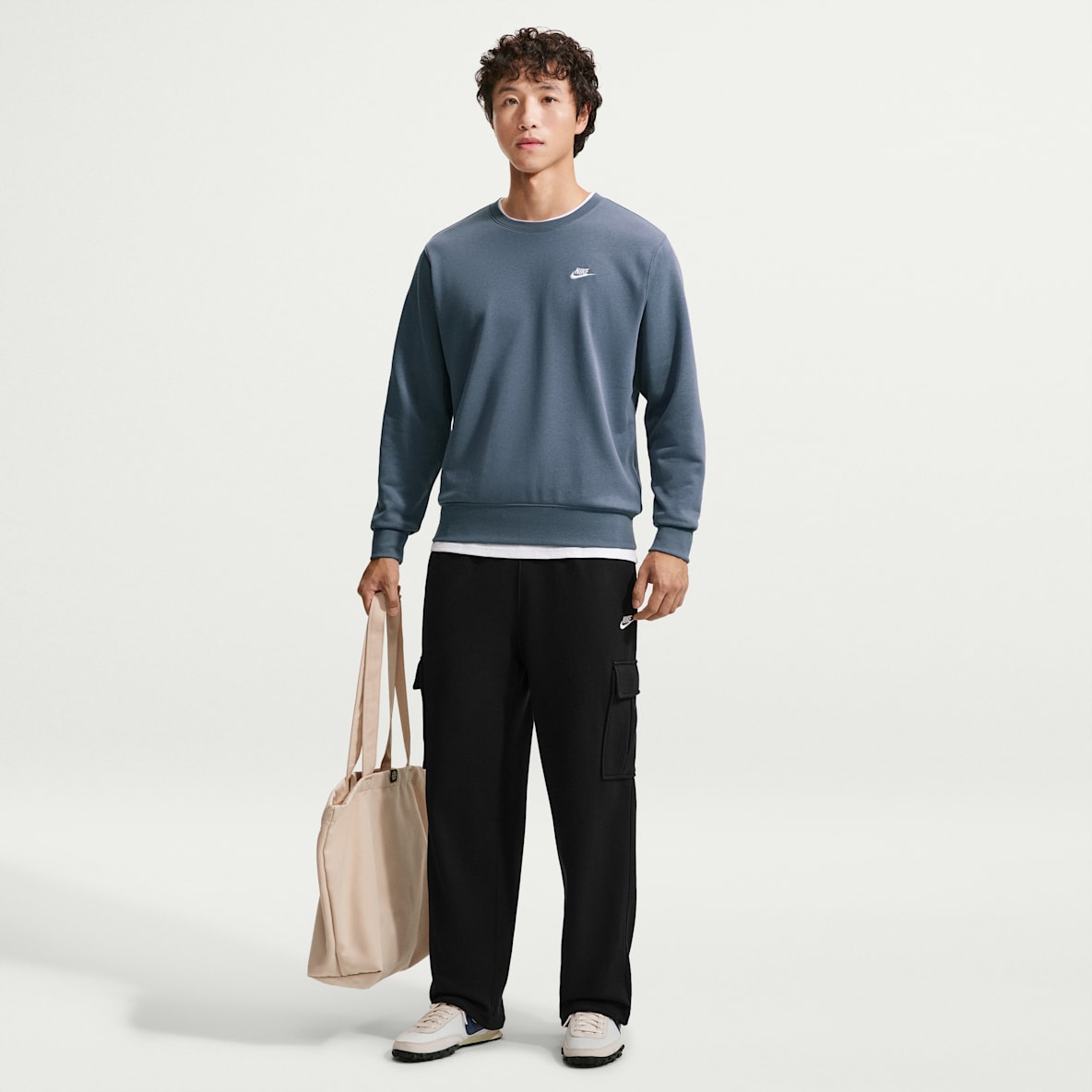 Nike Club Fleece 男子直筒加绒工装长裤