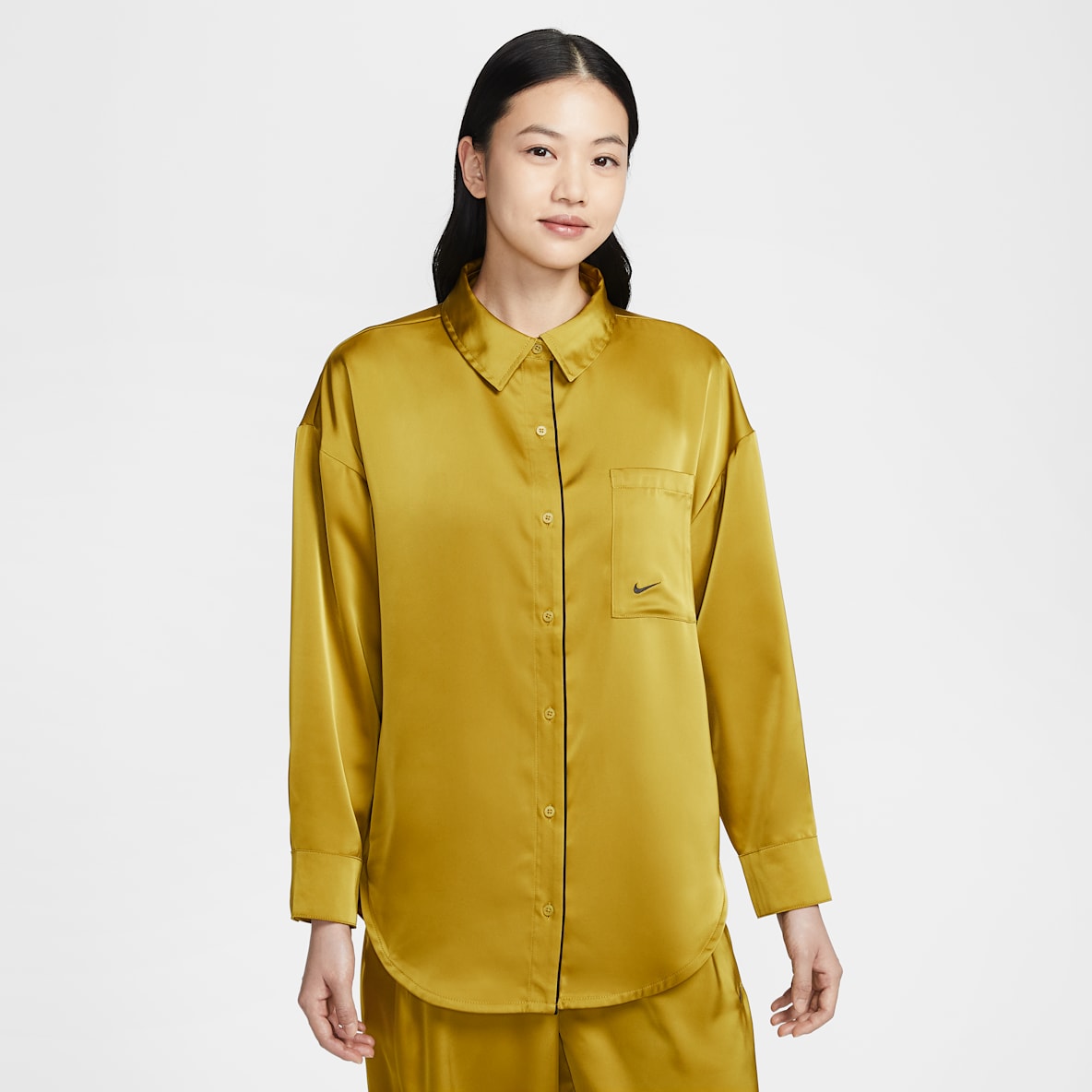 Nike Sportswear 女子 Oversize 风缎面长袖上衣