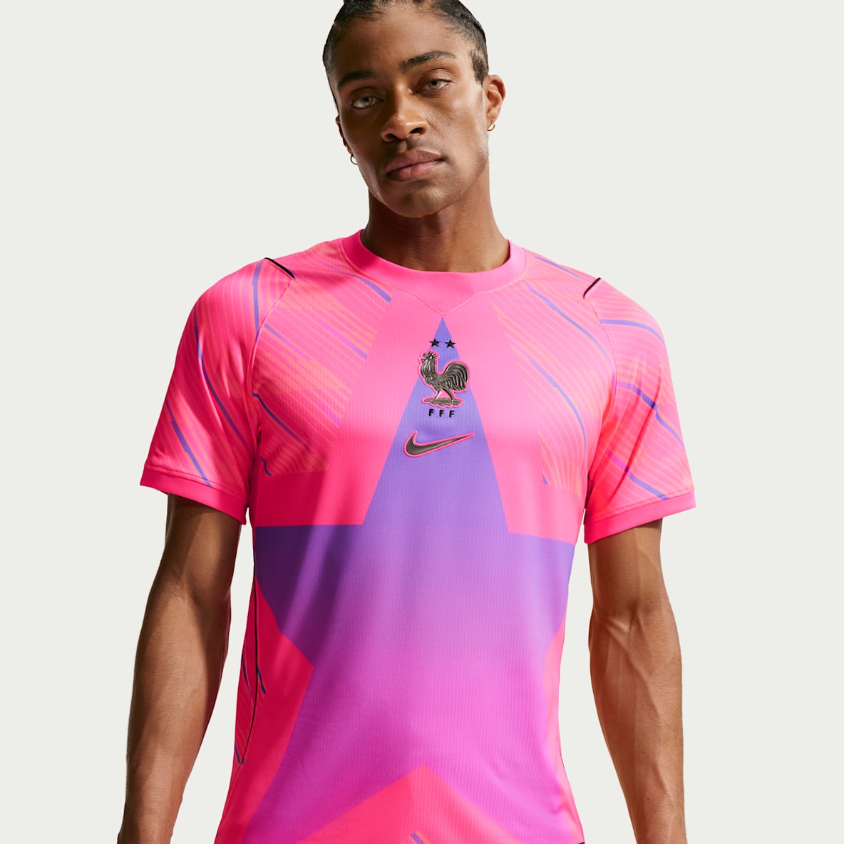 2026 赛季法国队守门员球迷版 Nike Dri-FIT 男子速干短袖足球球衣