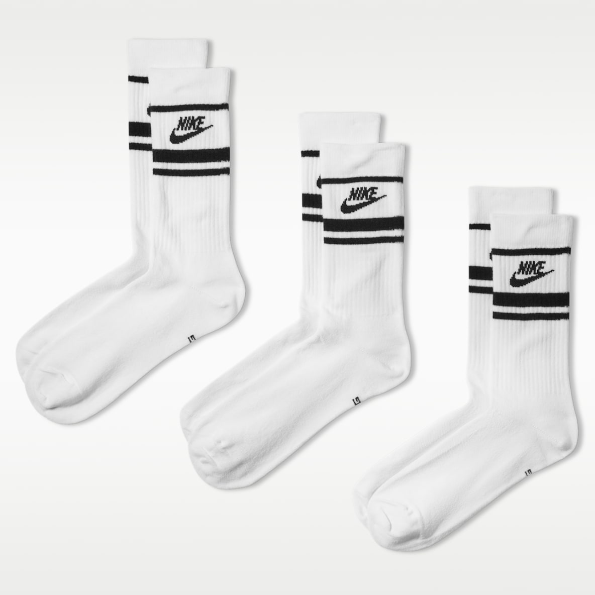 Nike Sportswear Dri-FIT Everyday Essential 速干中筒运动袜（3 双）